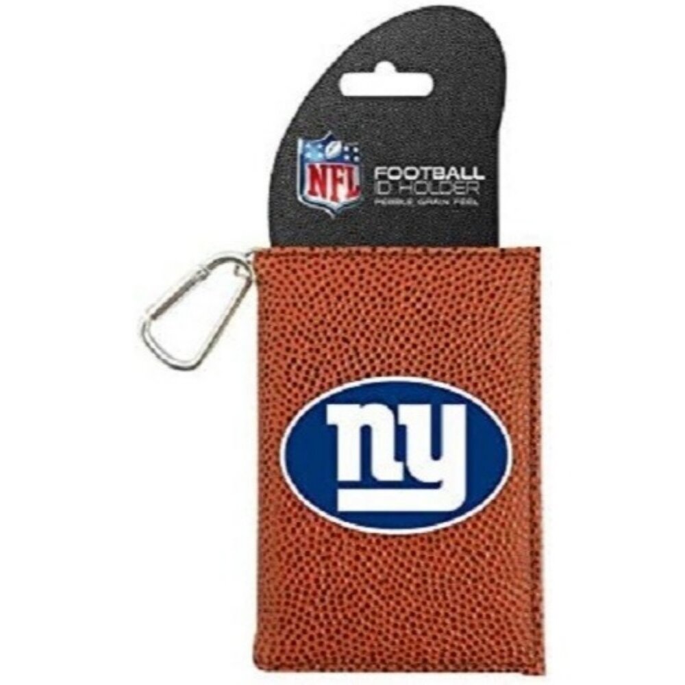 NFL New York Giants Football Pebble Grain Feel ID Holder by Gamewear